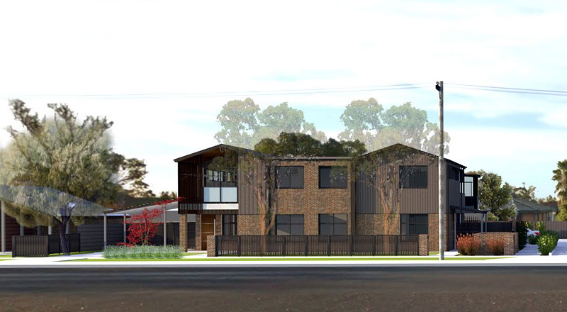 Artist impression of houses at Dubbo