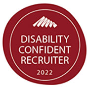 Certificate of Completion Disability Confident Recruiter 2021-22 badge
