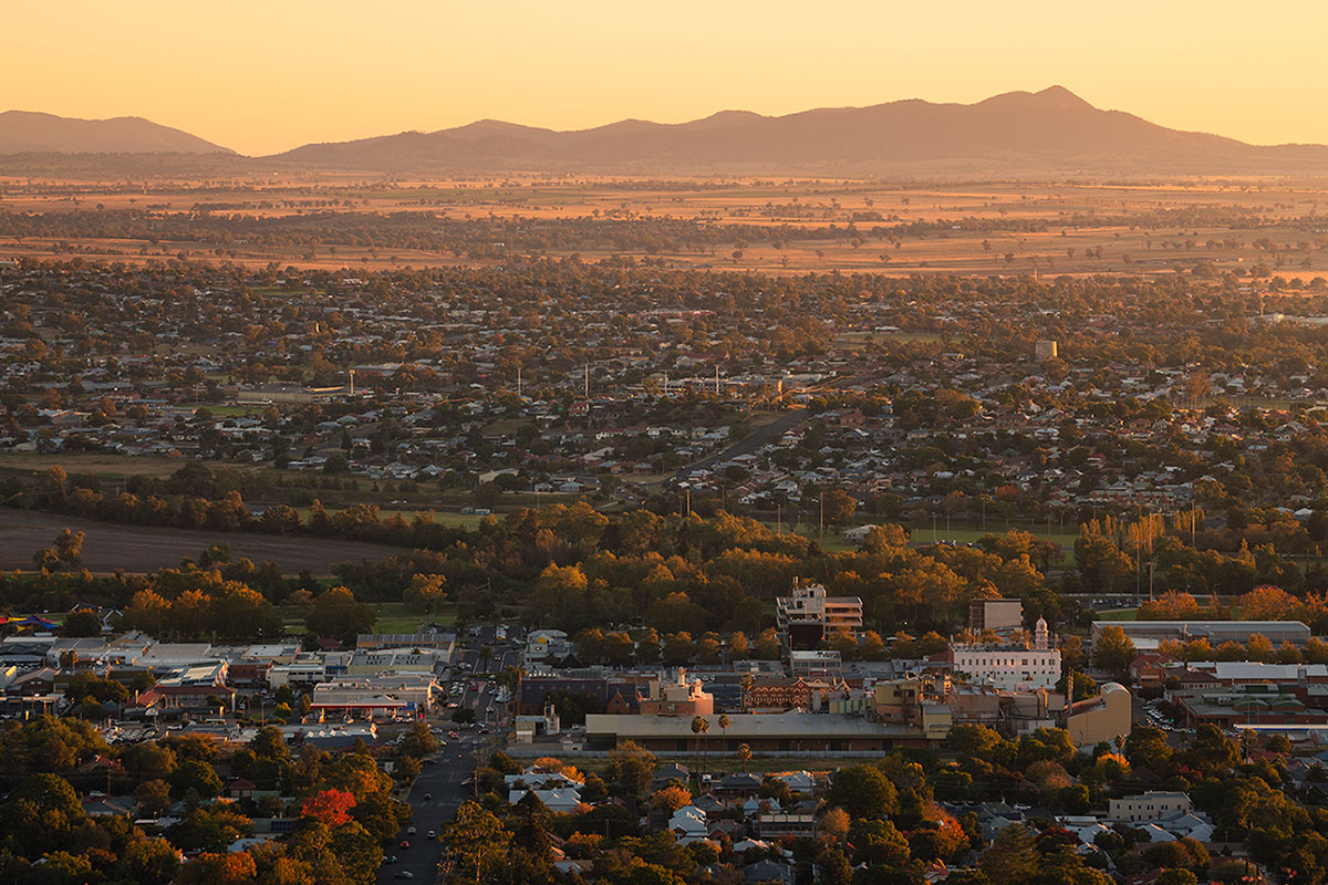 Oxley Scenic Lookout, Tamworth. Credit: Destination NSW