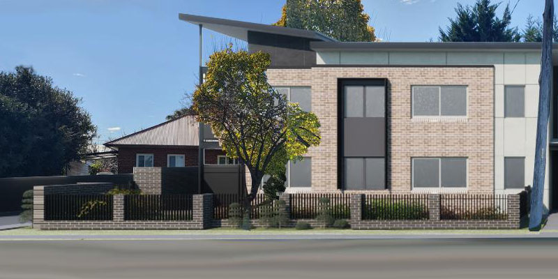 Artists impression new social housing for Wagga Wagga