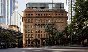 Capella Sydney front entrance of Farrer Place
