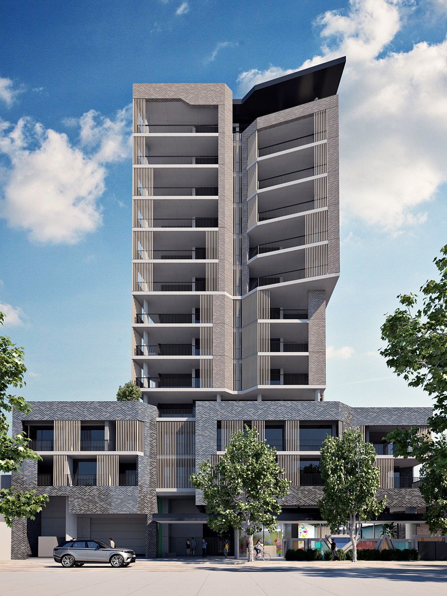 Artist impression of 15-19 Crown Street, Wollongong